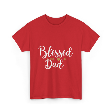 Blessed Dad T-Shirt - Red