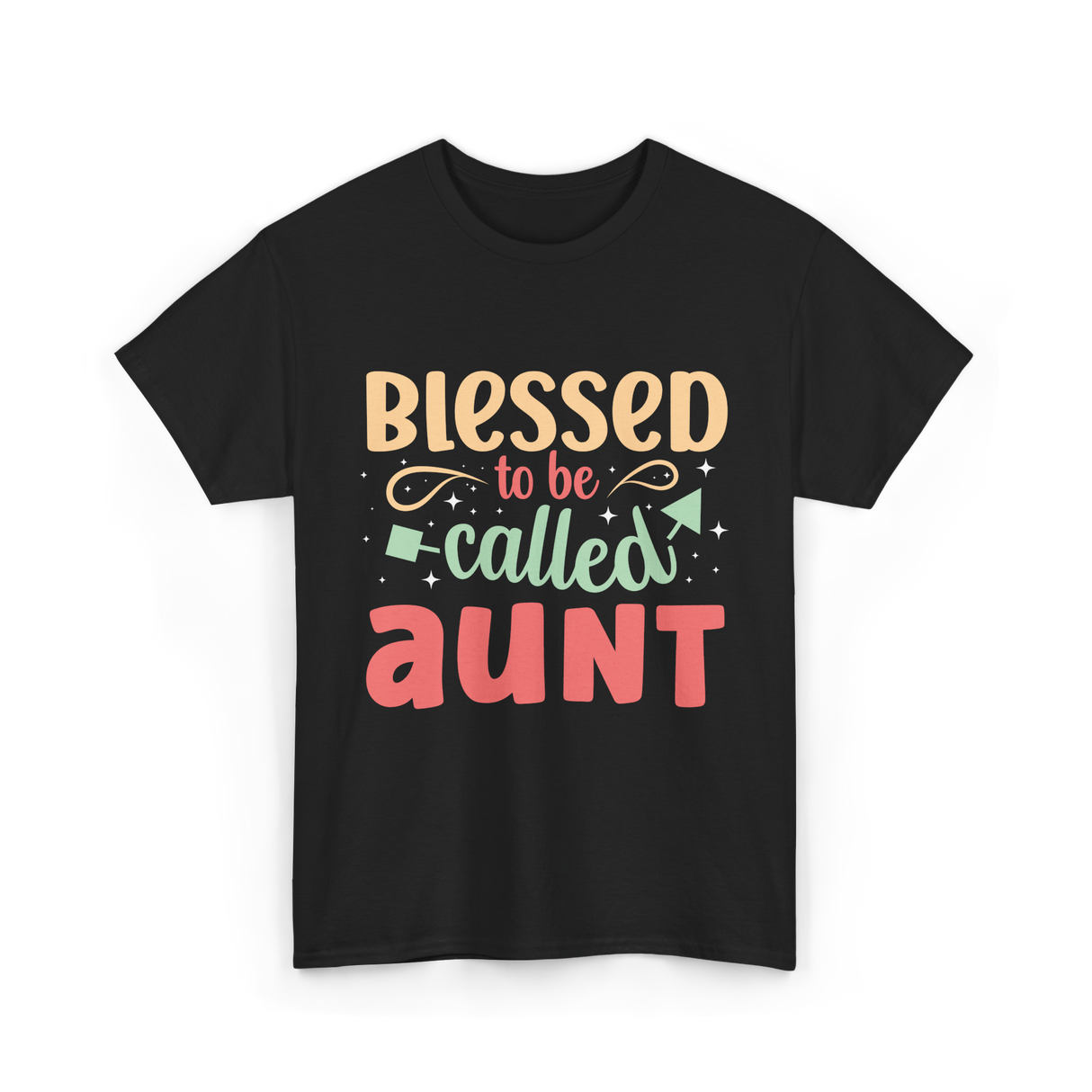 Blessed to be Called Aunt T-Shirt - Black