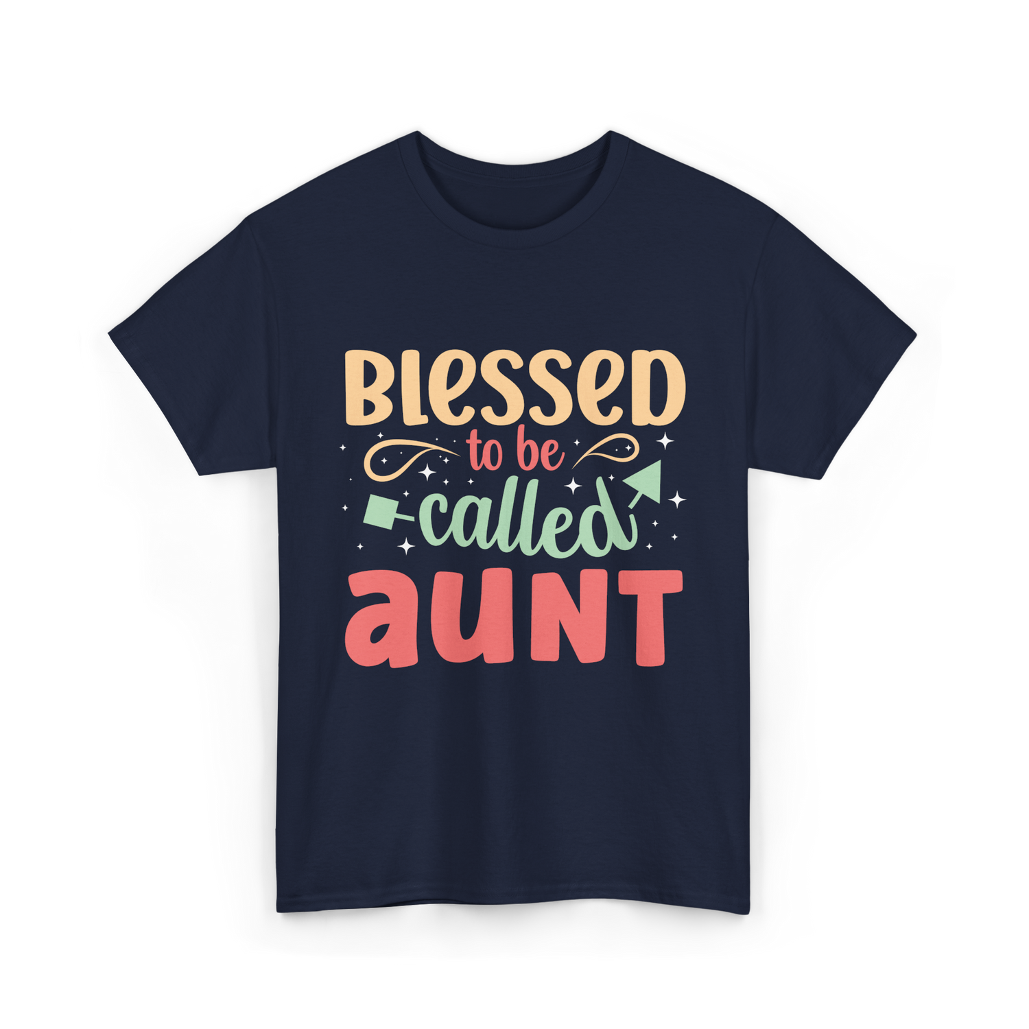 Blessed to be Called Aunt T-Shirt - Navy