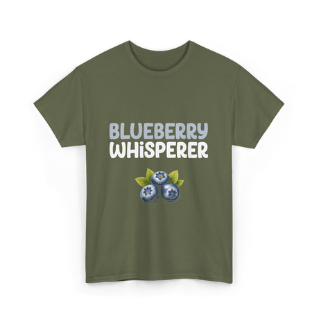 Blueberry Whisperer Blueberry T-Shirt - Military Green