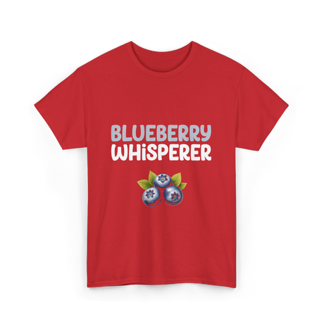 Blueberry Whisperer Blueberry T-Shirt - Red