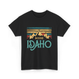 Boise Idaho Mountains Vintage T-Shirt - Black