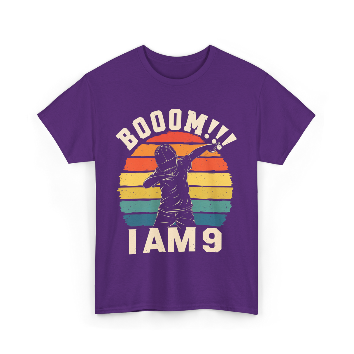 Booom 9 Birthday T-Shirt - Purple