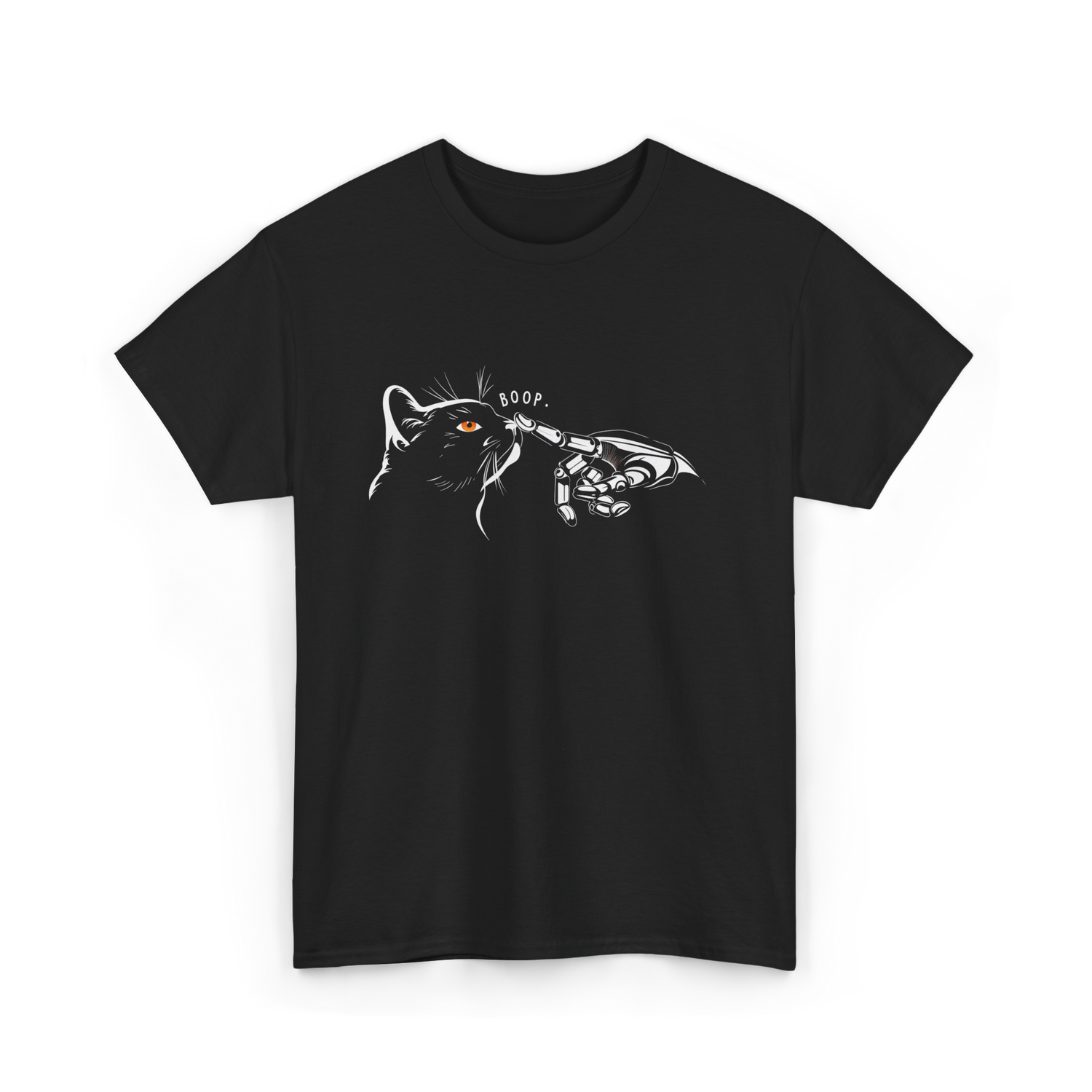 Boop Black Cat Feline T-Shirt - Black