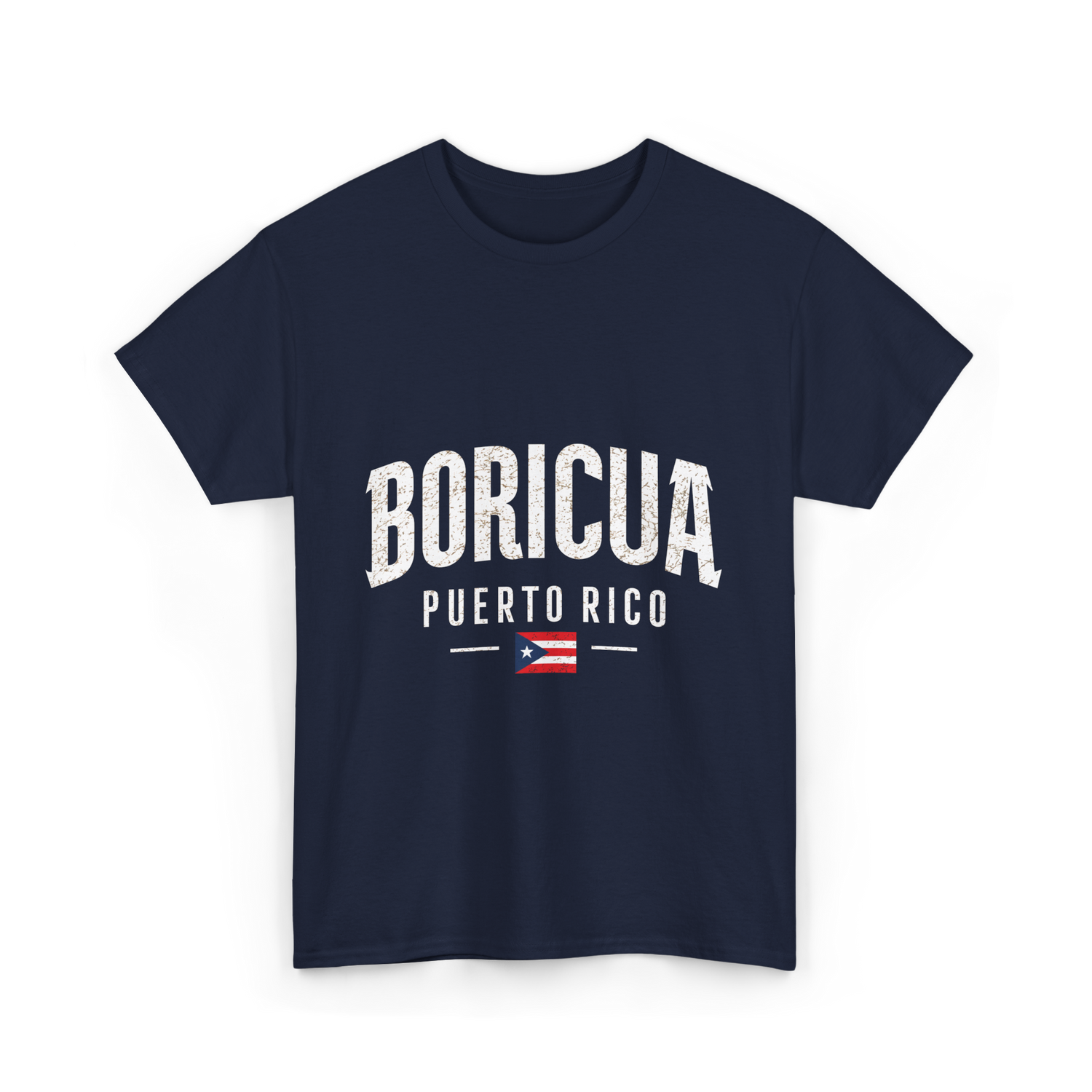 Boricua Puerto Rico Pride T-Shirt - Navy
