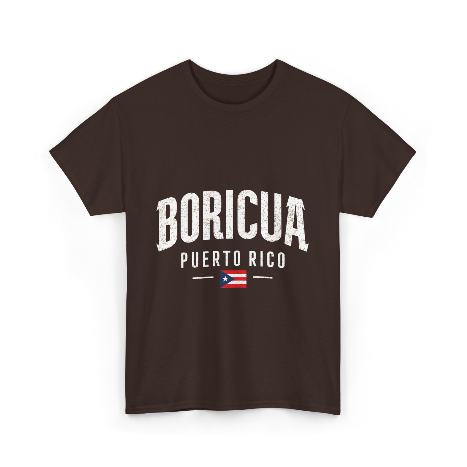 Boricua Puerto Rico Pride T-Shirt - Dark Chocolate