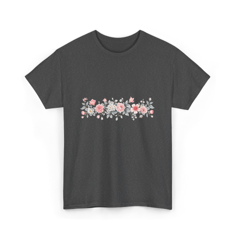 Botanical Flower Gardener Floral T-Shirt - Dark Heather