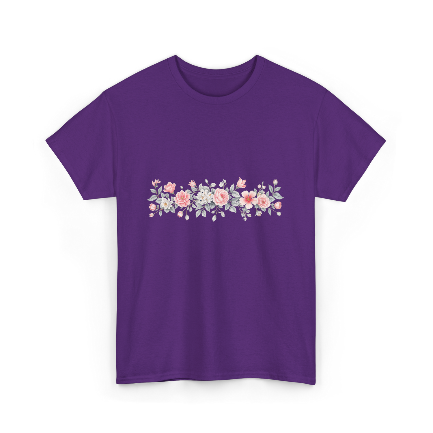 Botanical Flower Gardener Floral T-Shirt - Purple