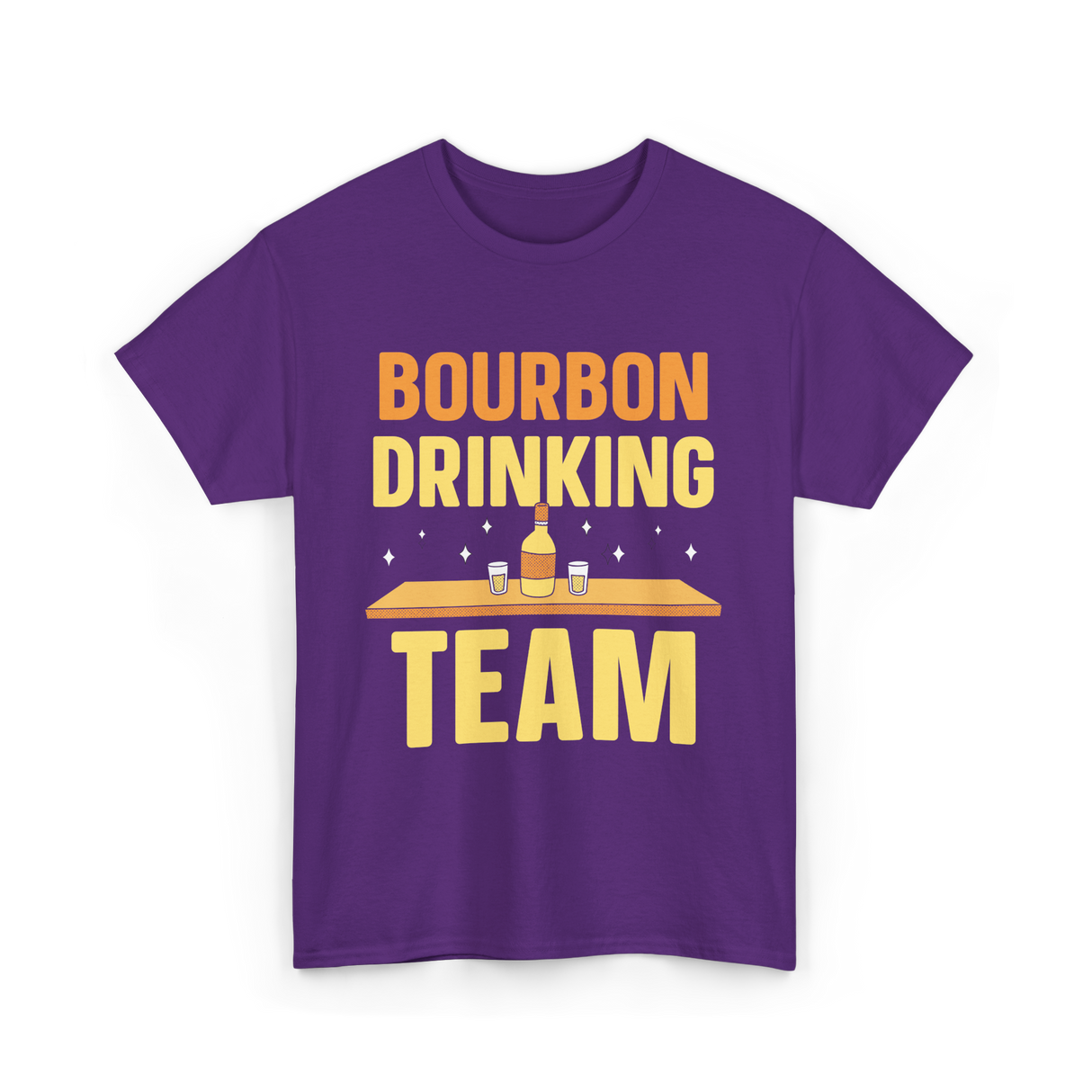 Bourbon Drinking Team Bourbon T-Shirt - Purple