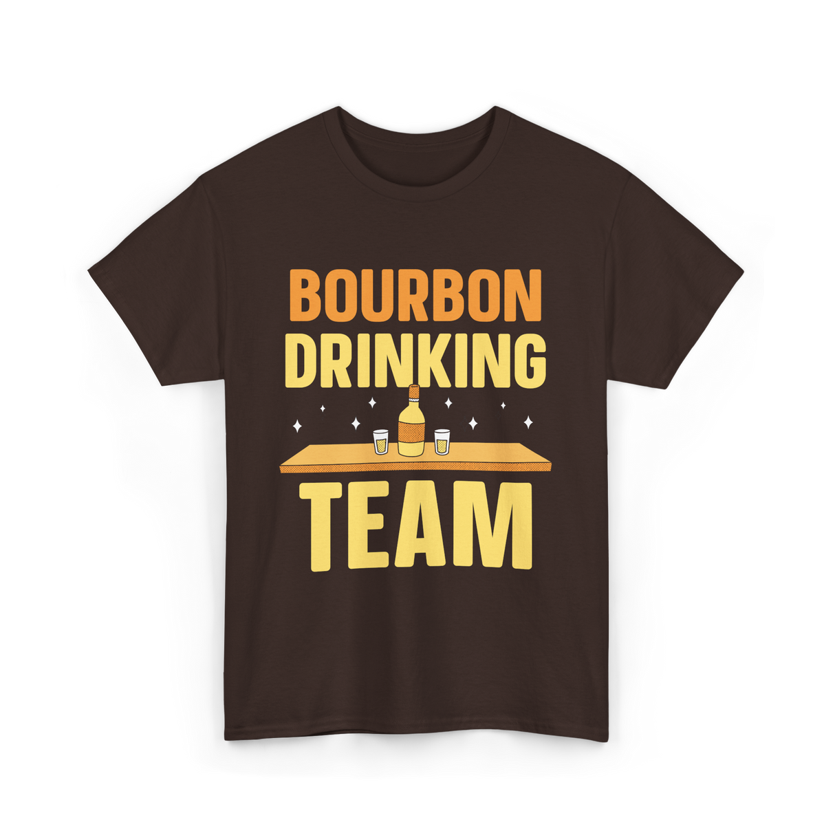 Bourbon Drinking Team Bourbon T-Shirt - Dark Chocolate