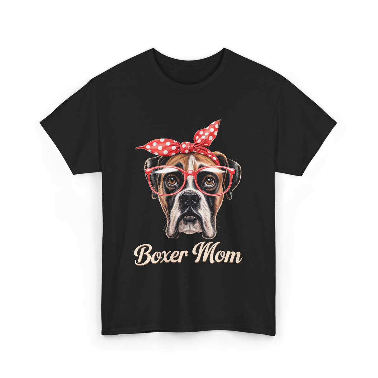 Boxer Mom Boxer Dog Lover T-Shirt - Black