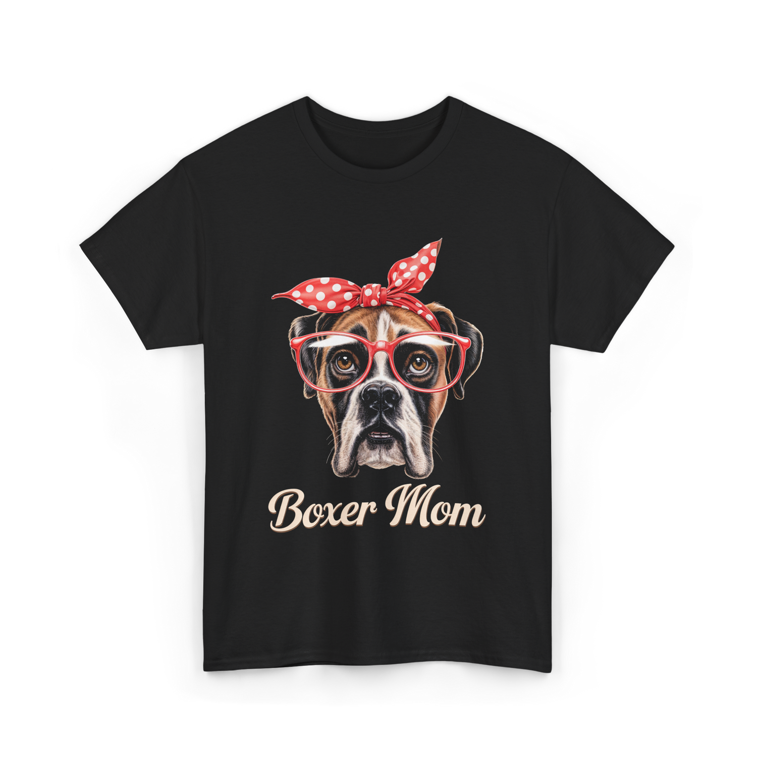 Boxer Mom Boxer Dog Lover T-Shirt - Black