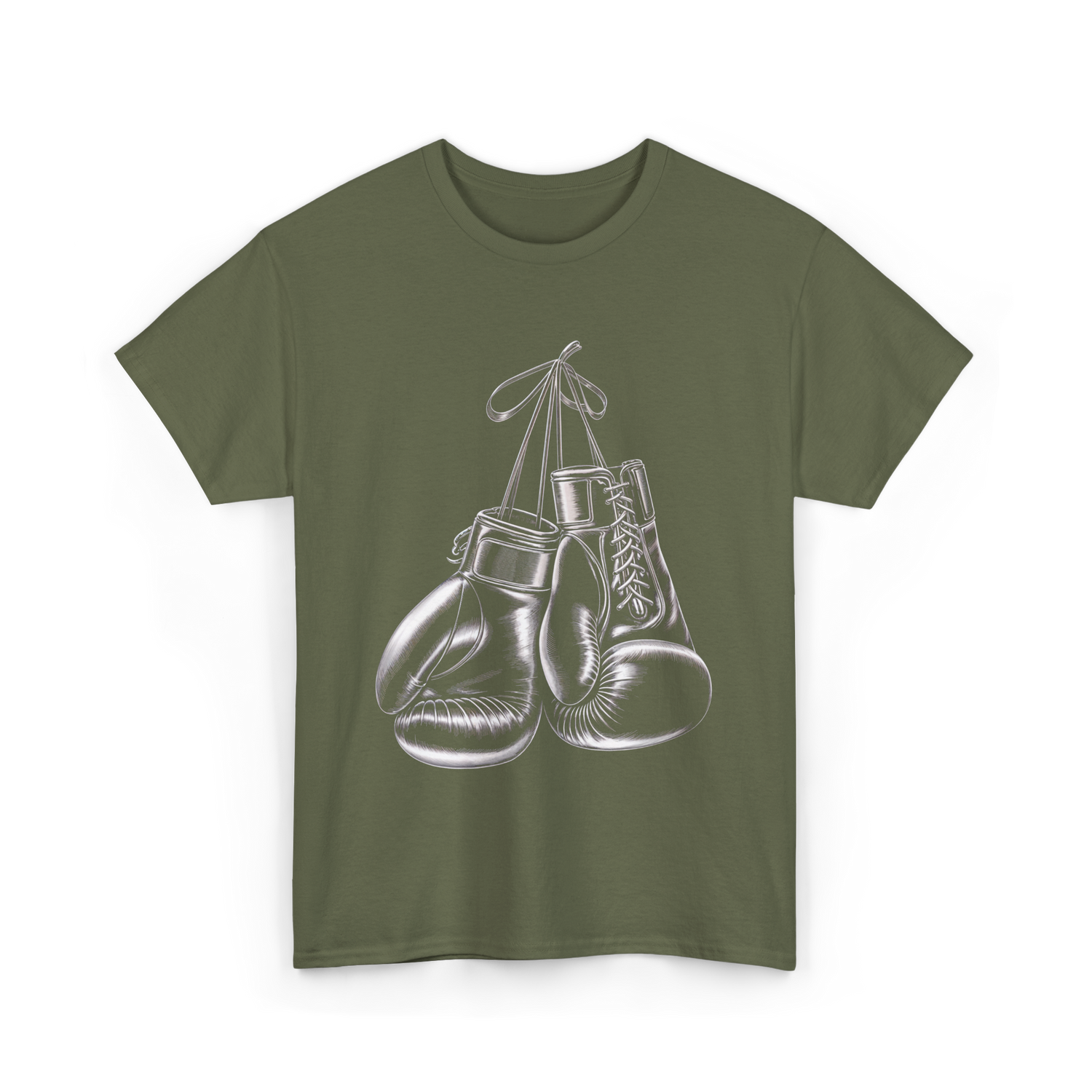 Boxing Gloves Boxing T-Shirt - Military Green