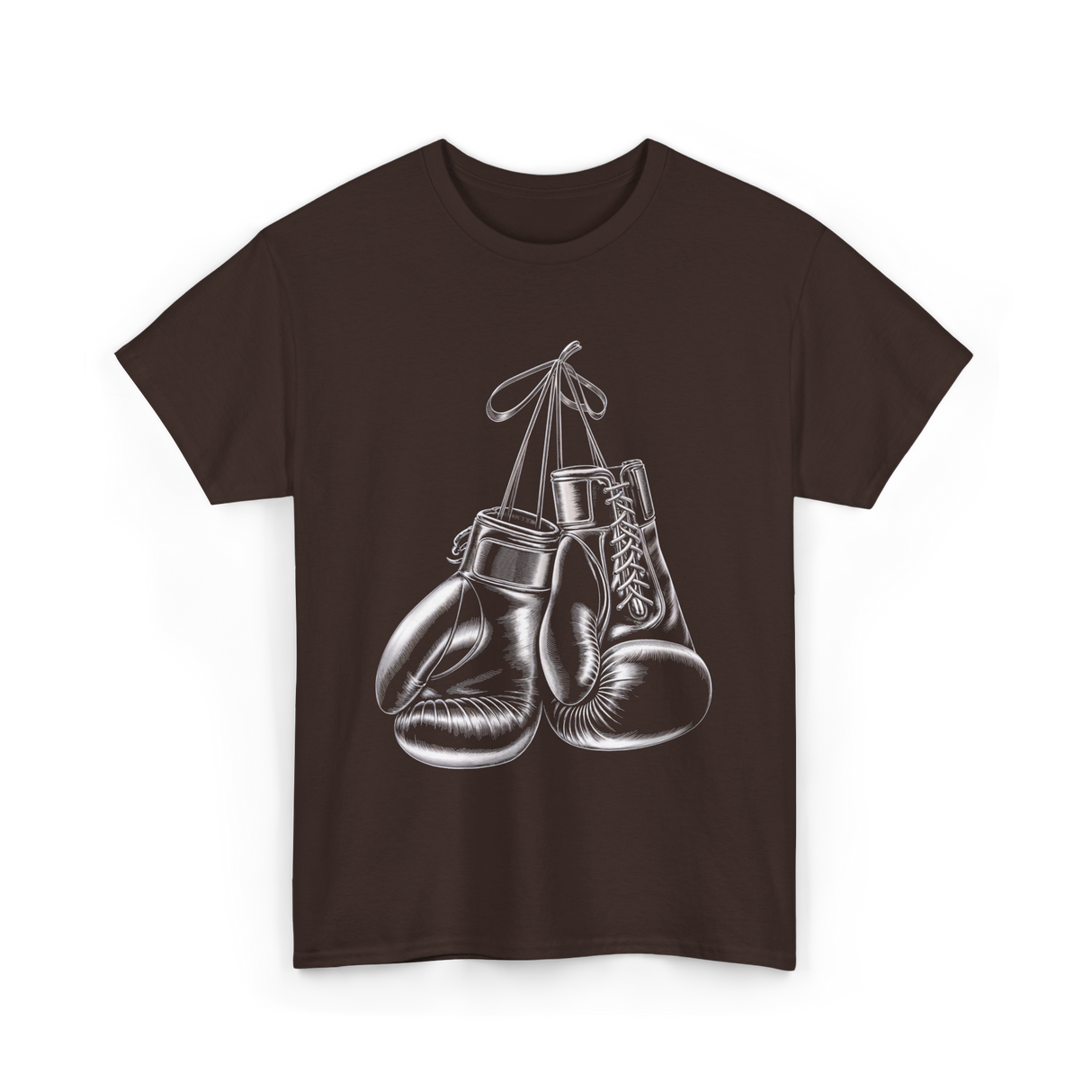 Boxing Gloves Boxing T-Shirt - Dark Chocolate