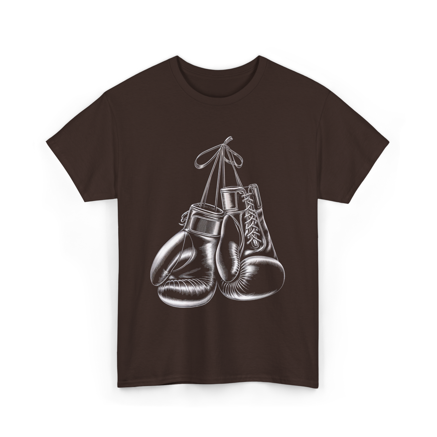 Boxing Gloves Boxing T-Shirt - Dark Chocolate