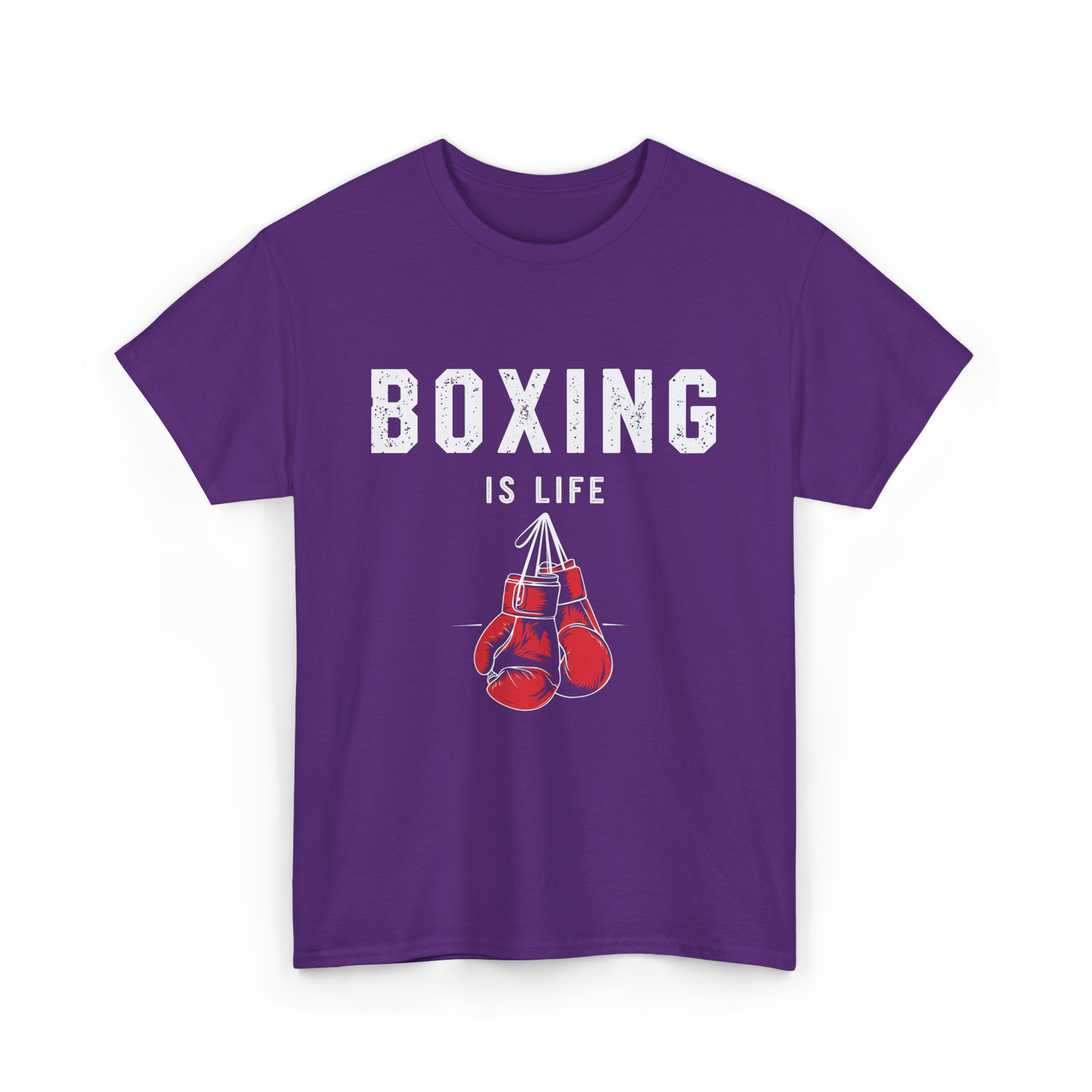 Boxing Is Life Boxing Sport T-Shirt - Purple