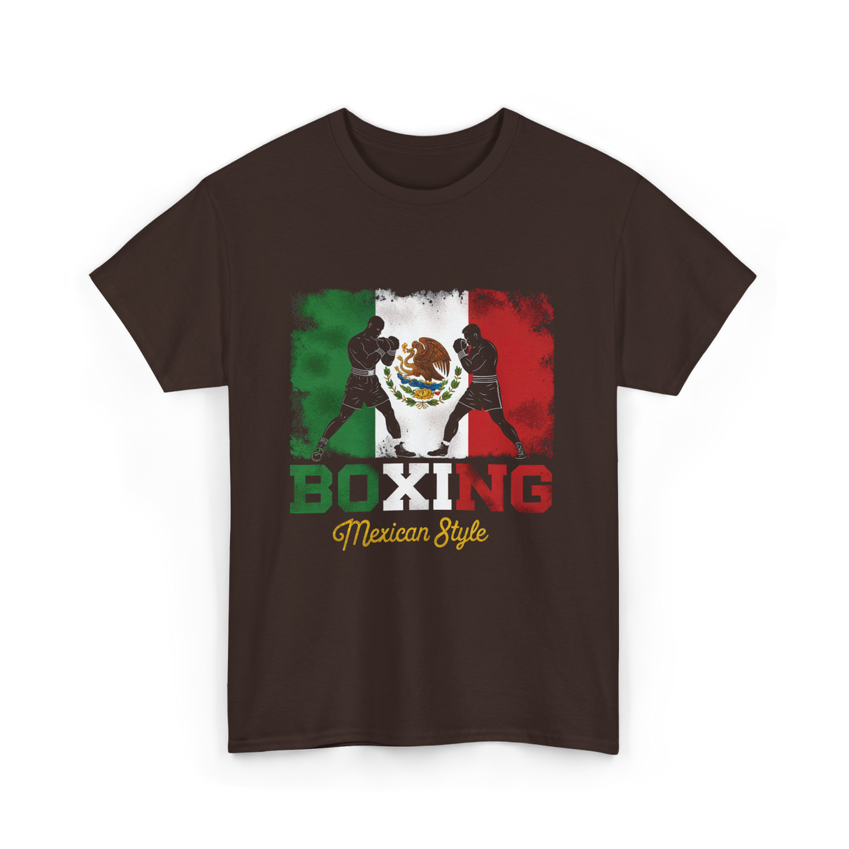 Boxing Mexican Style Boxing T-Shirt - Dark Chocolate