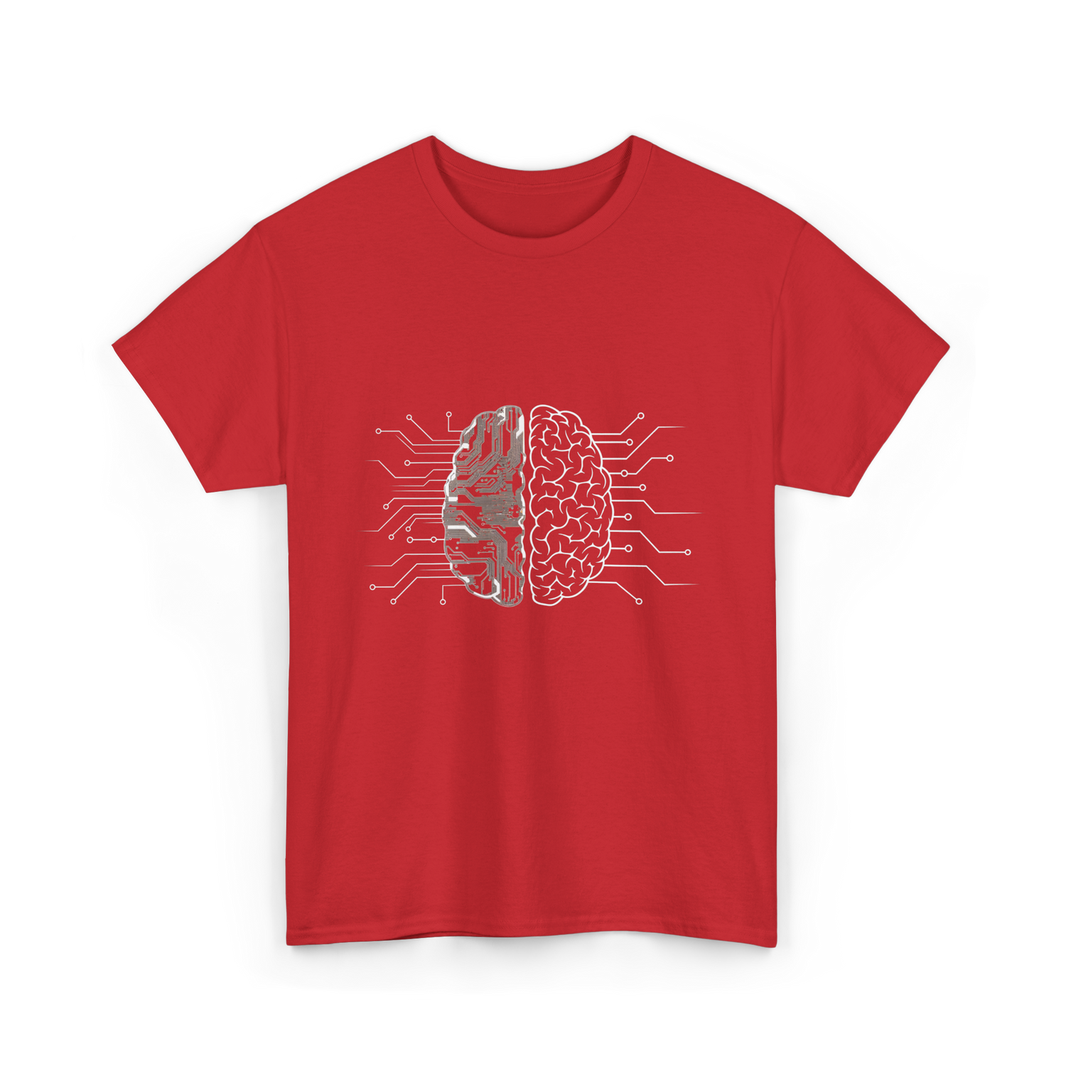Brain Circuitry Programmer Technology T-Shirt - Red