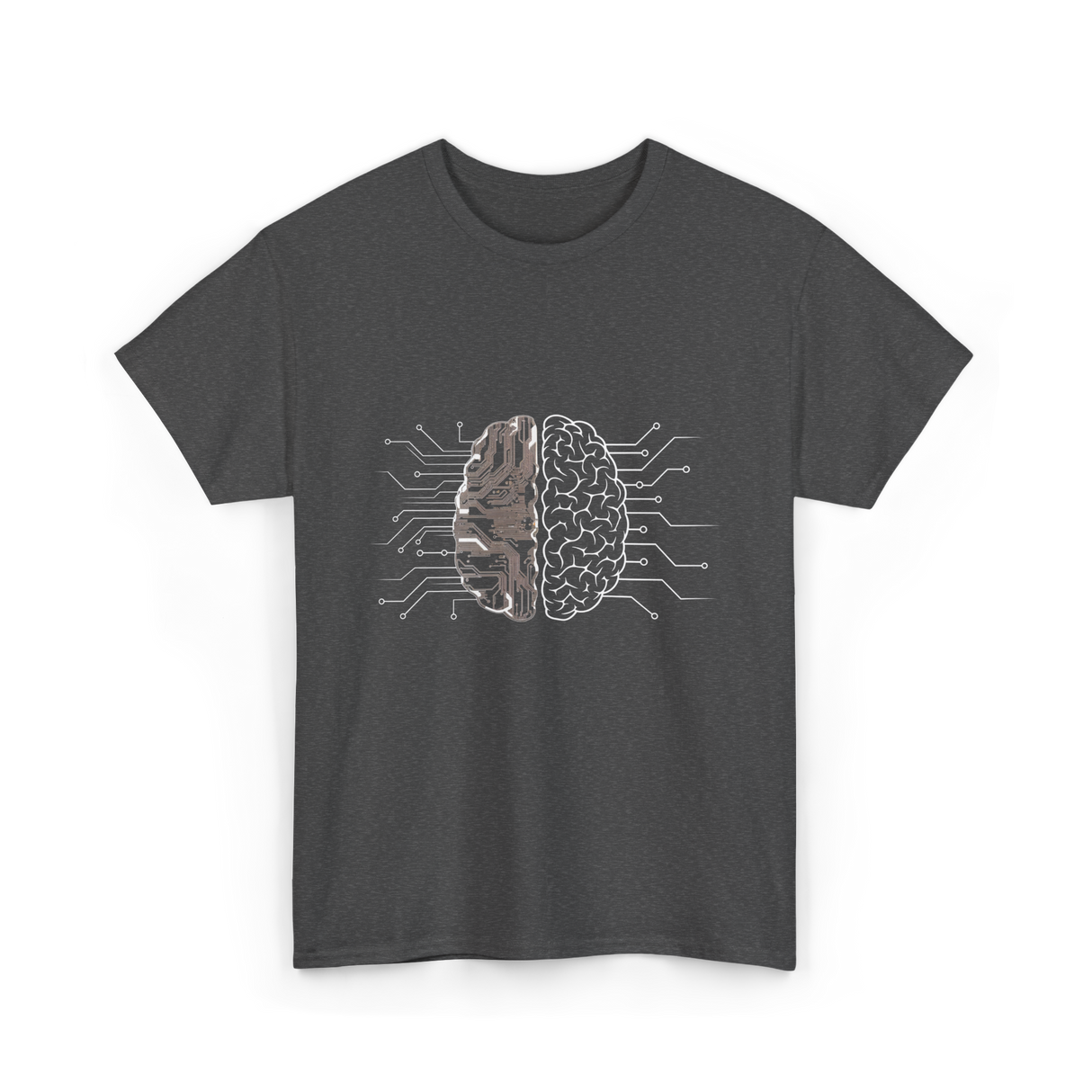 Brain Circuitry Programmer Technology T-Shirt - Dark Heather
