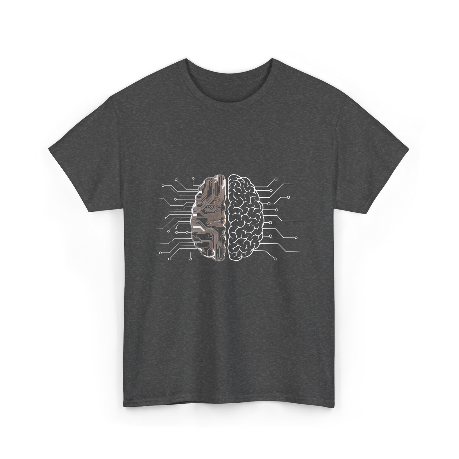 Brain Circuitry Programmer Technology T-Shirt - Dark Heather