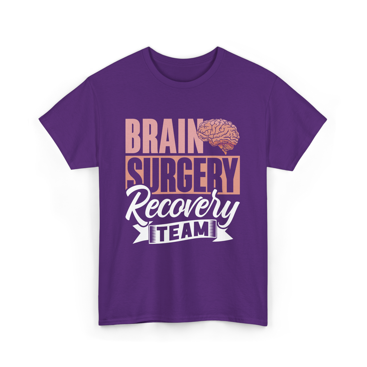 Brain Surgery Recovery Team Survivor T-Shirt - Purple