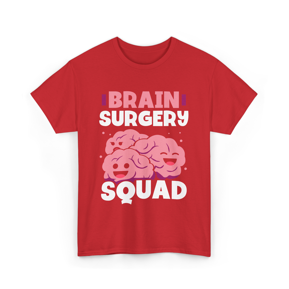 Brain Surgery Squad Brain Health T-Shirt - Red