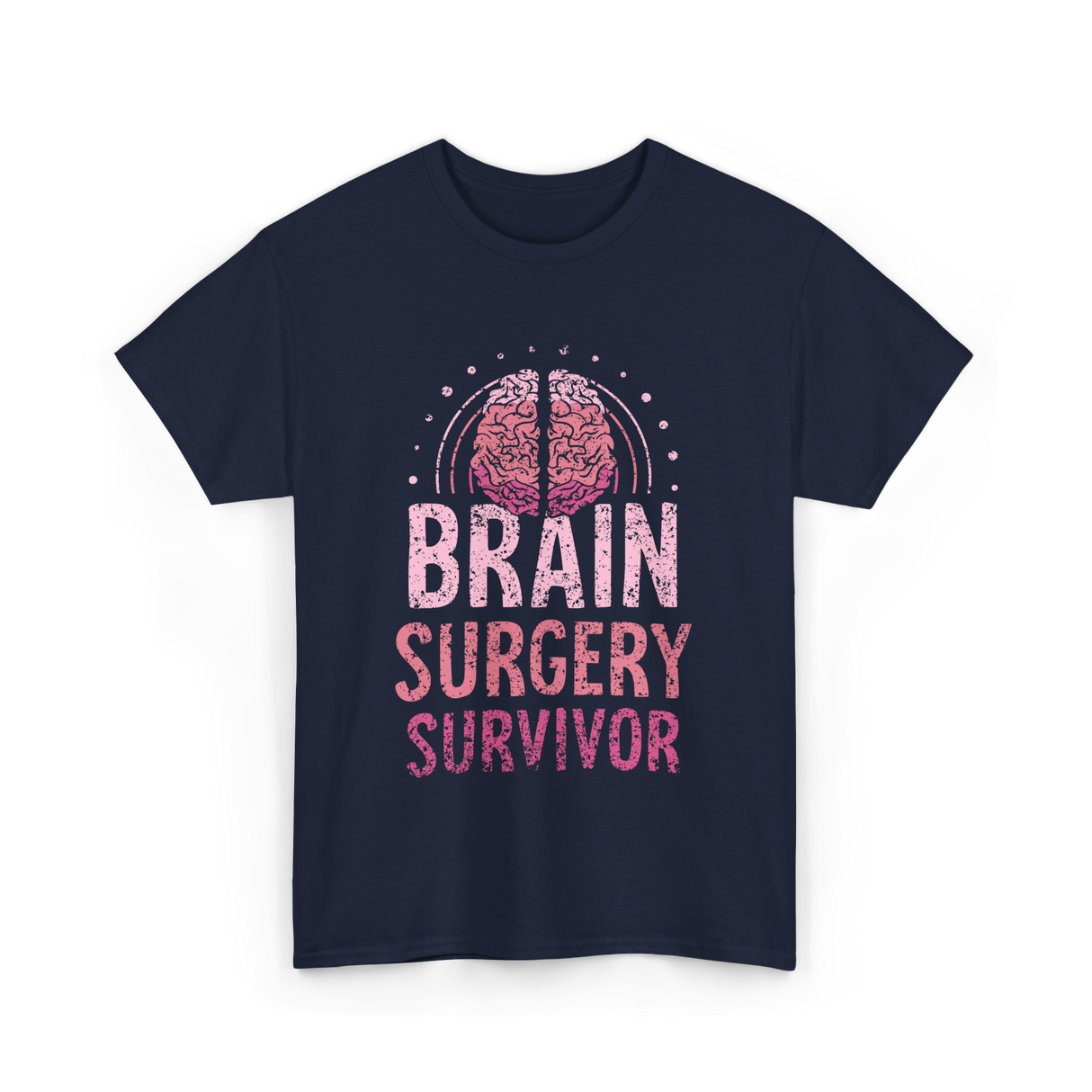 Brain Surgery Survivor Support T-Shirt - Navy