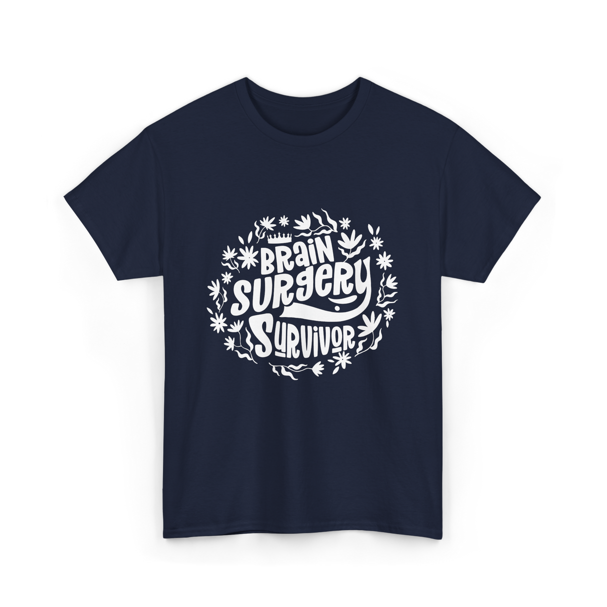 Brain Surgery Survivor T-Shirt - Navy