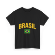 Brasil Flag Brazil T-Shirt - Black