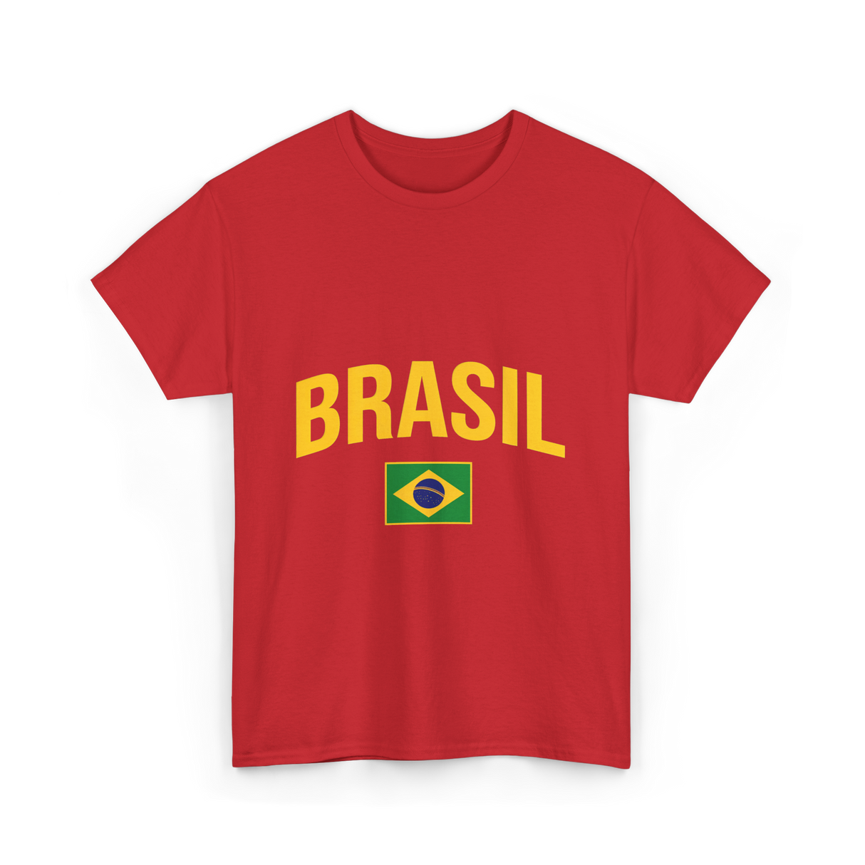 Brasil Flag Brazil T-Shirt - Red