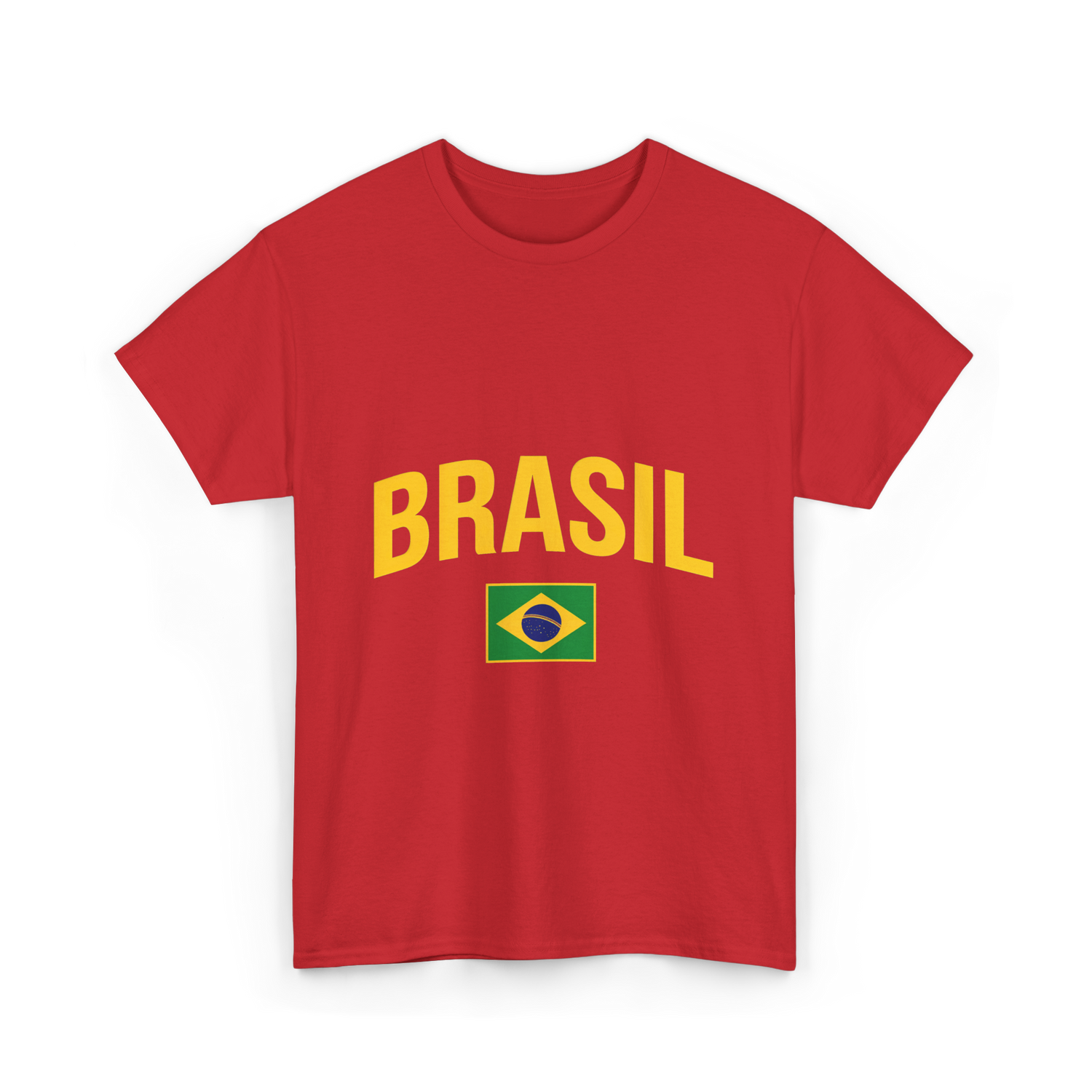 Brasil Flag Brazil T-Shirt - Red