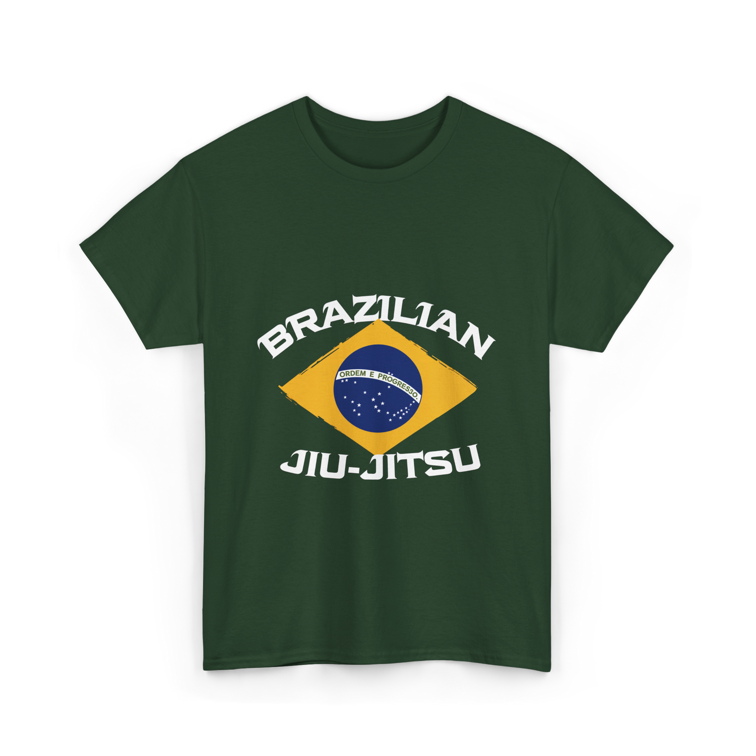 Brazilian Jiu Jitsu BJJ Grappling T-Shirt - Forest Green