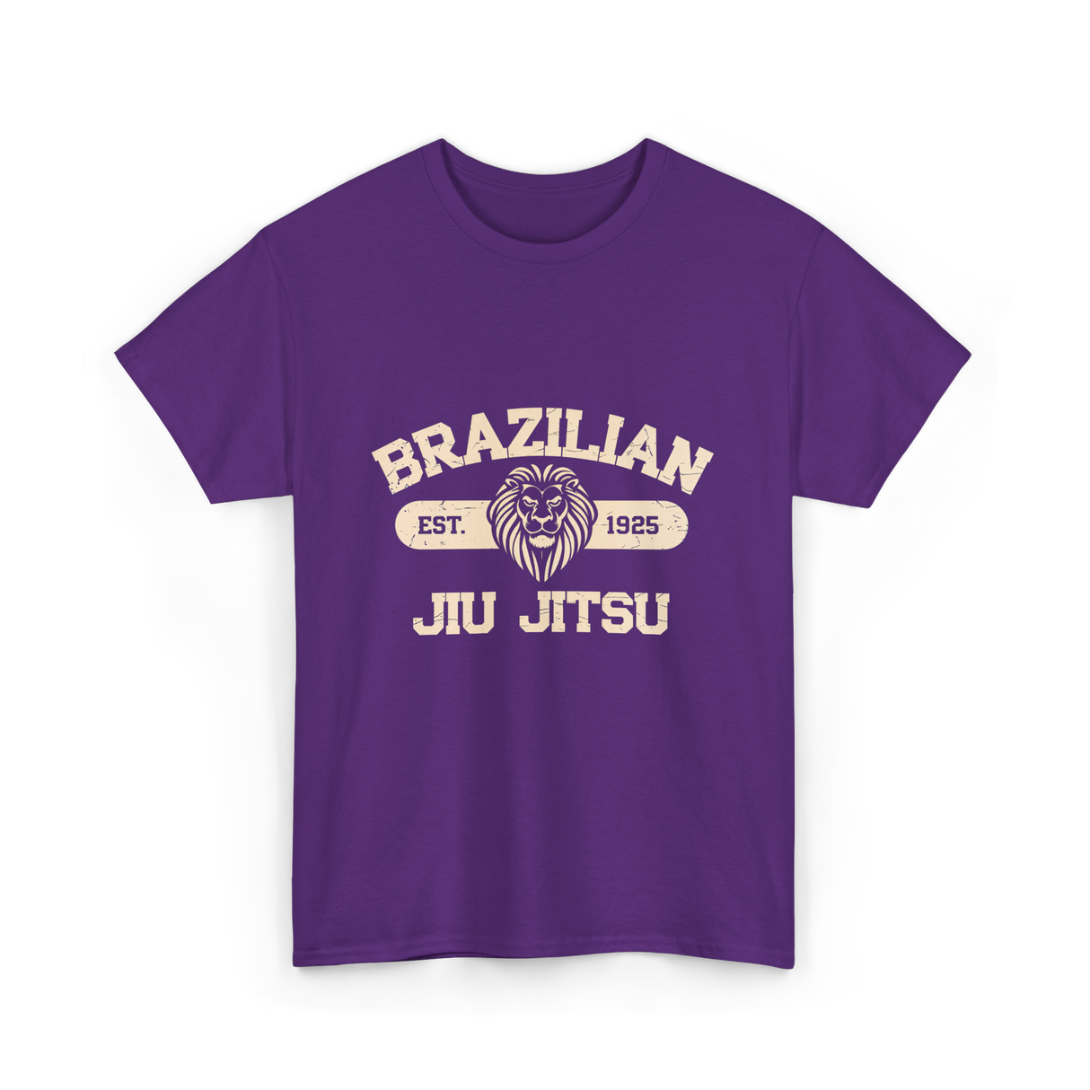 Brazilian Jiu Jitsu BJJ Lion T-Shirt - Purple