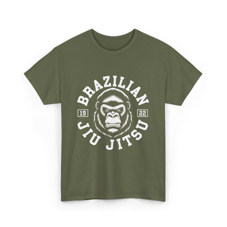 Brazilian Jiu Jitsu BJJ Martial Arts T-Shirt - Military Green