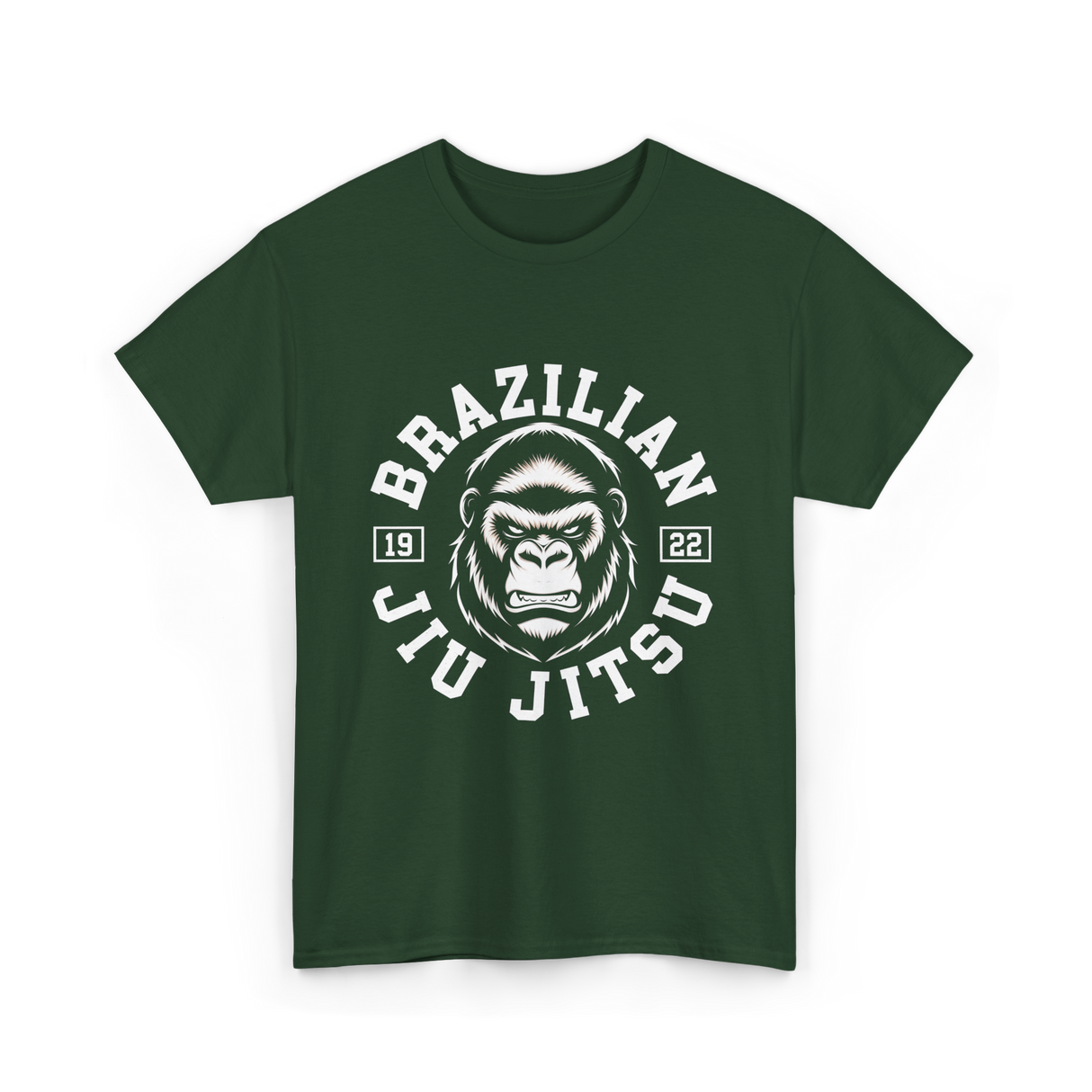 Brazilian Jiu Jitsu BJJ Martial Arts T-Shirt - Forest Green
