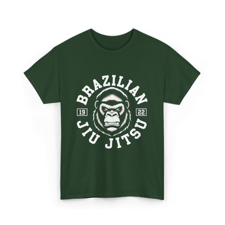 Brazilian Jiu Jitsu BJJ Martial Arts T-Shirt - Forest Green