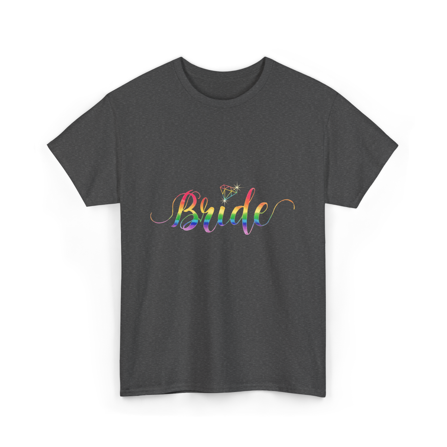 Bride Rainbow Pride T-Shirt - Dark Heather