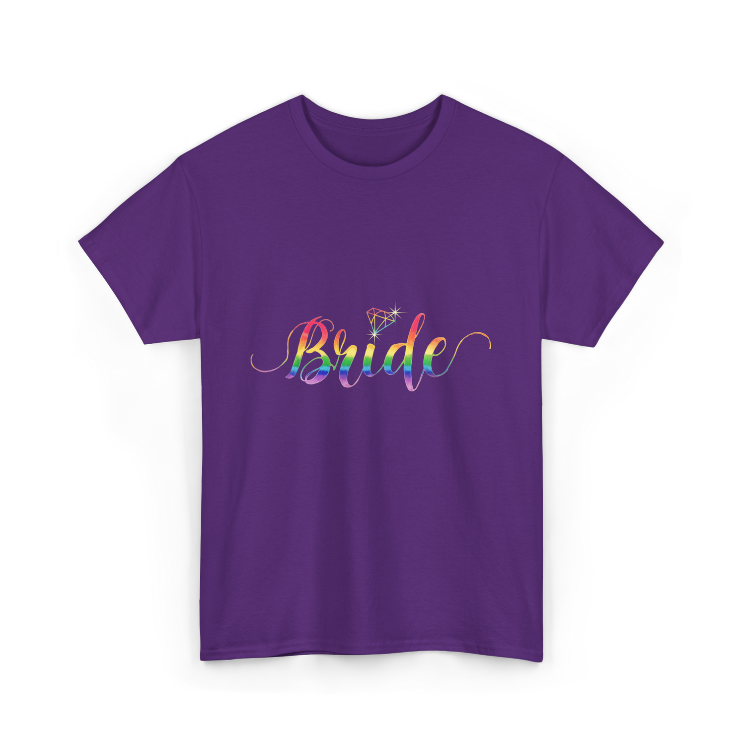 Bride Rainbow Pride T-Shirt - Purple