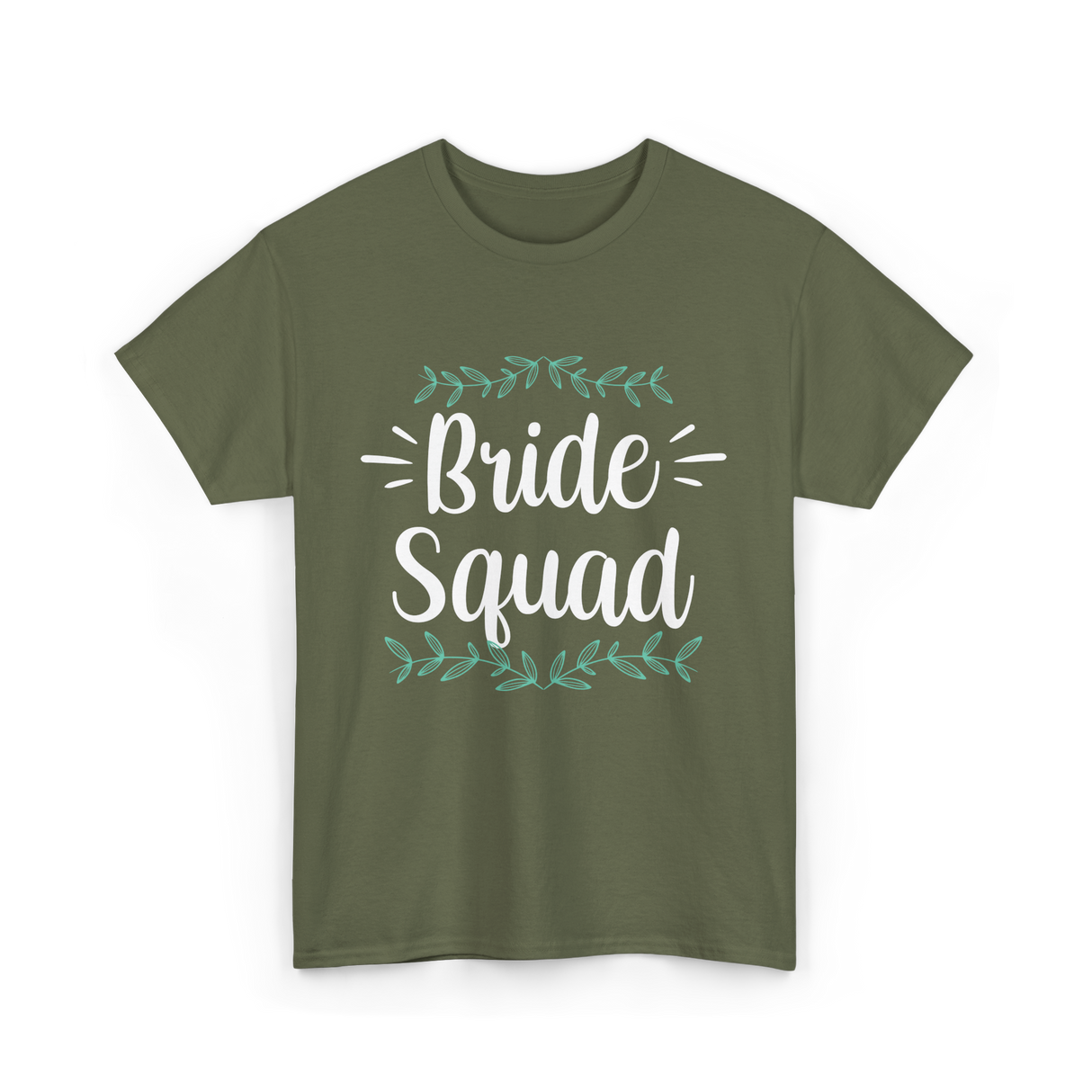 Bride Squad Wedding Party T-Shirt - Military Green