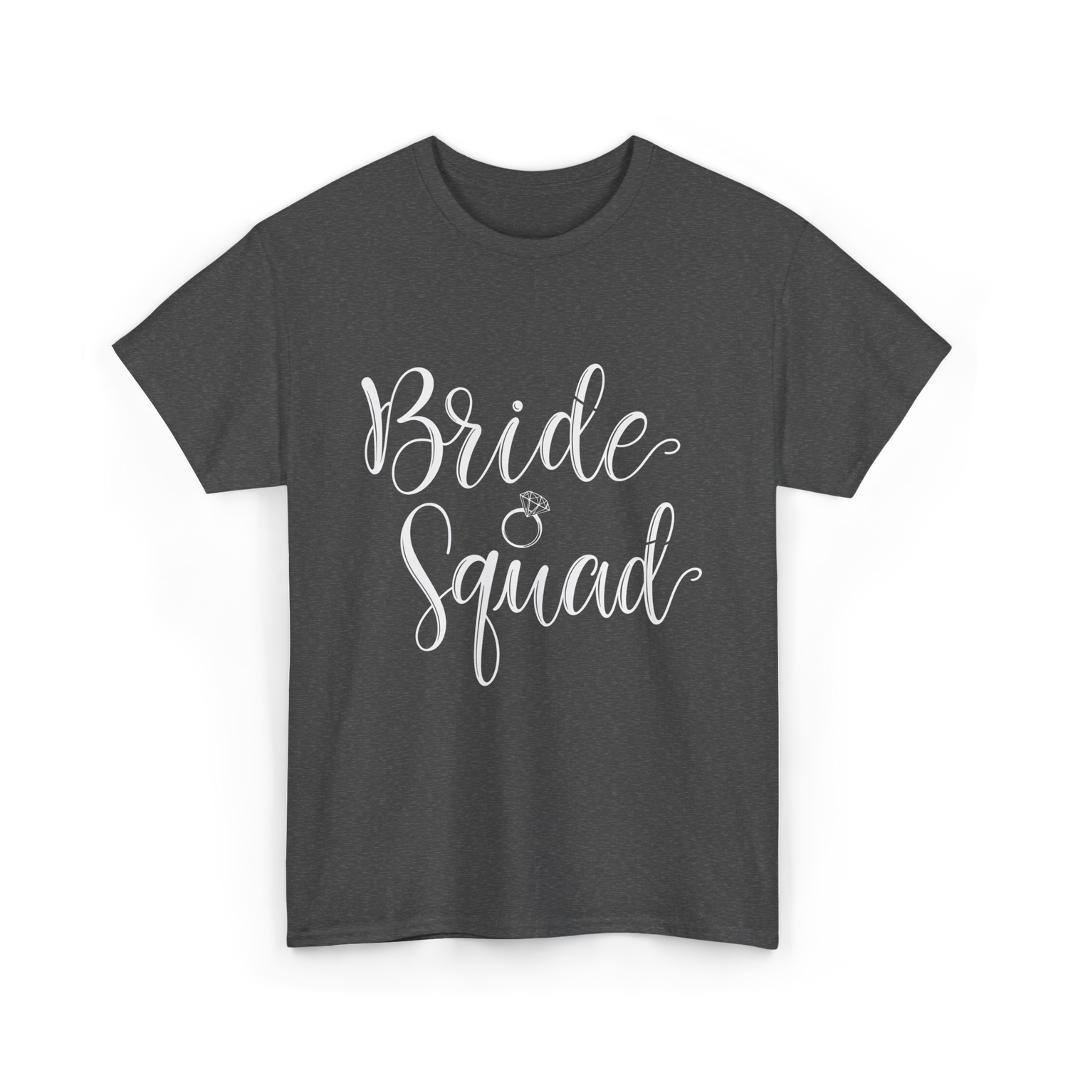 Bride Squad Wedding Squad T-Shirt - Dark Heather