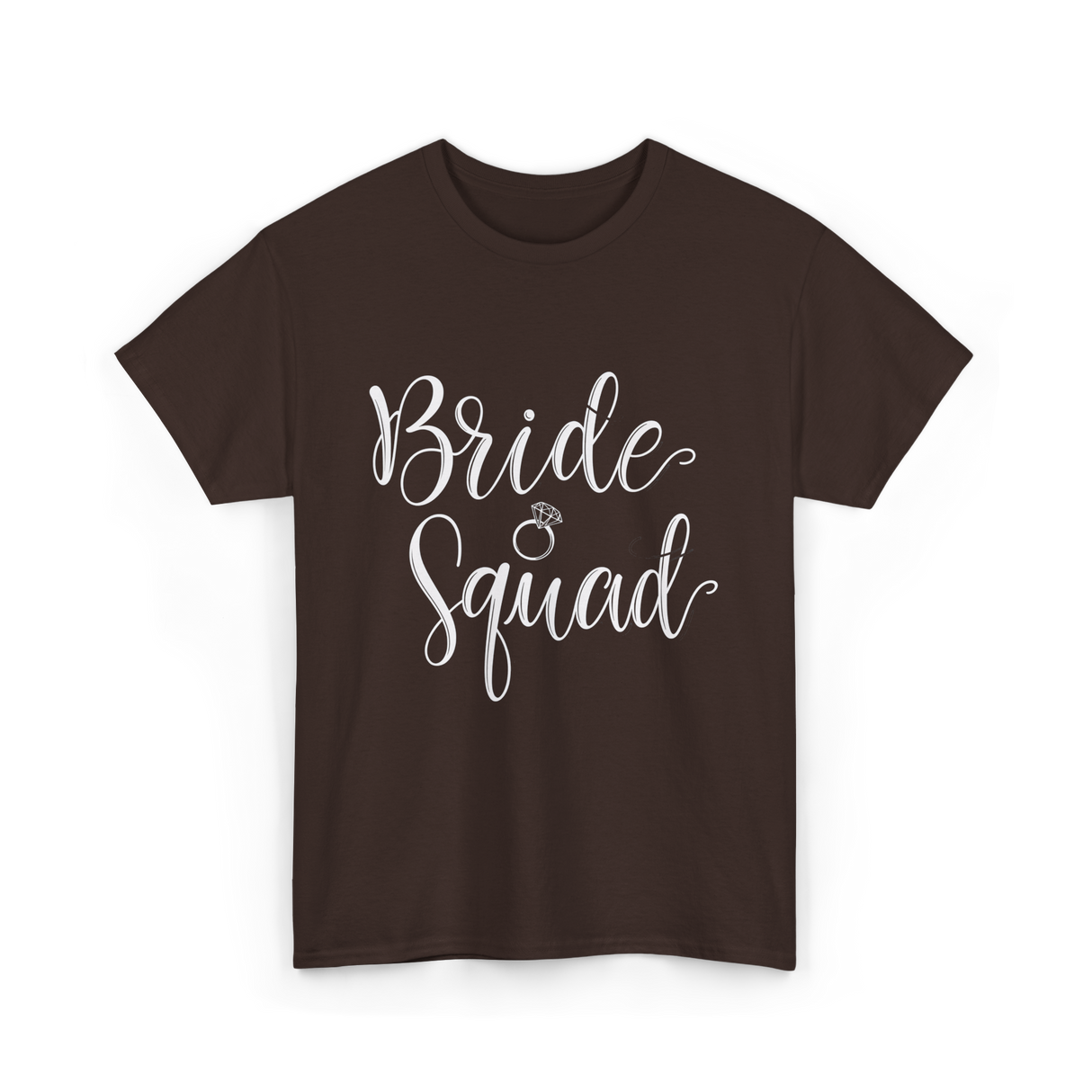 Bride Squad Wedding Squad T-Shirt - Dark Chocolate