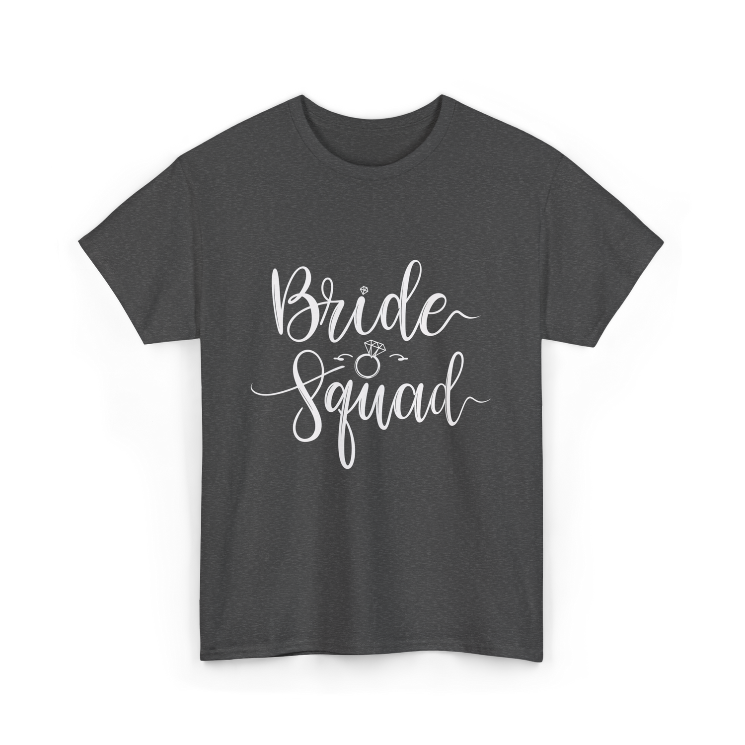 Bride Squad Wedding Team T-Shirt - Dark Heather