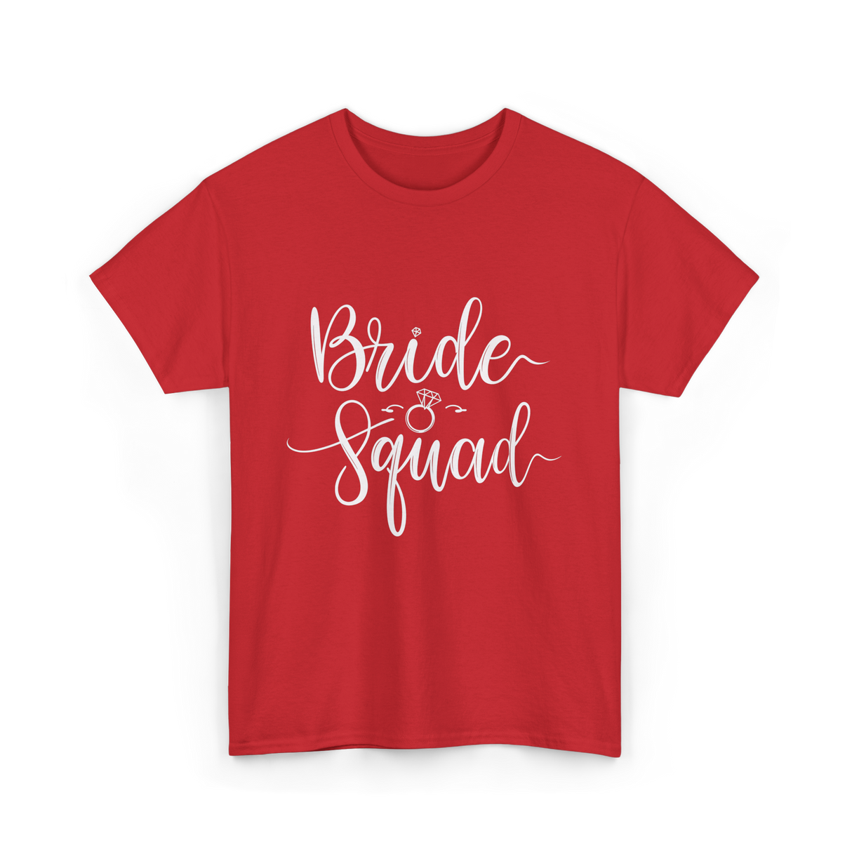 Bride Squad Wedding Team T-Shirt - Red
