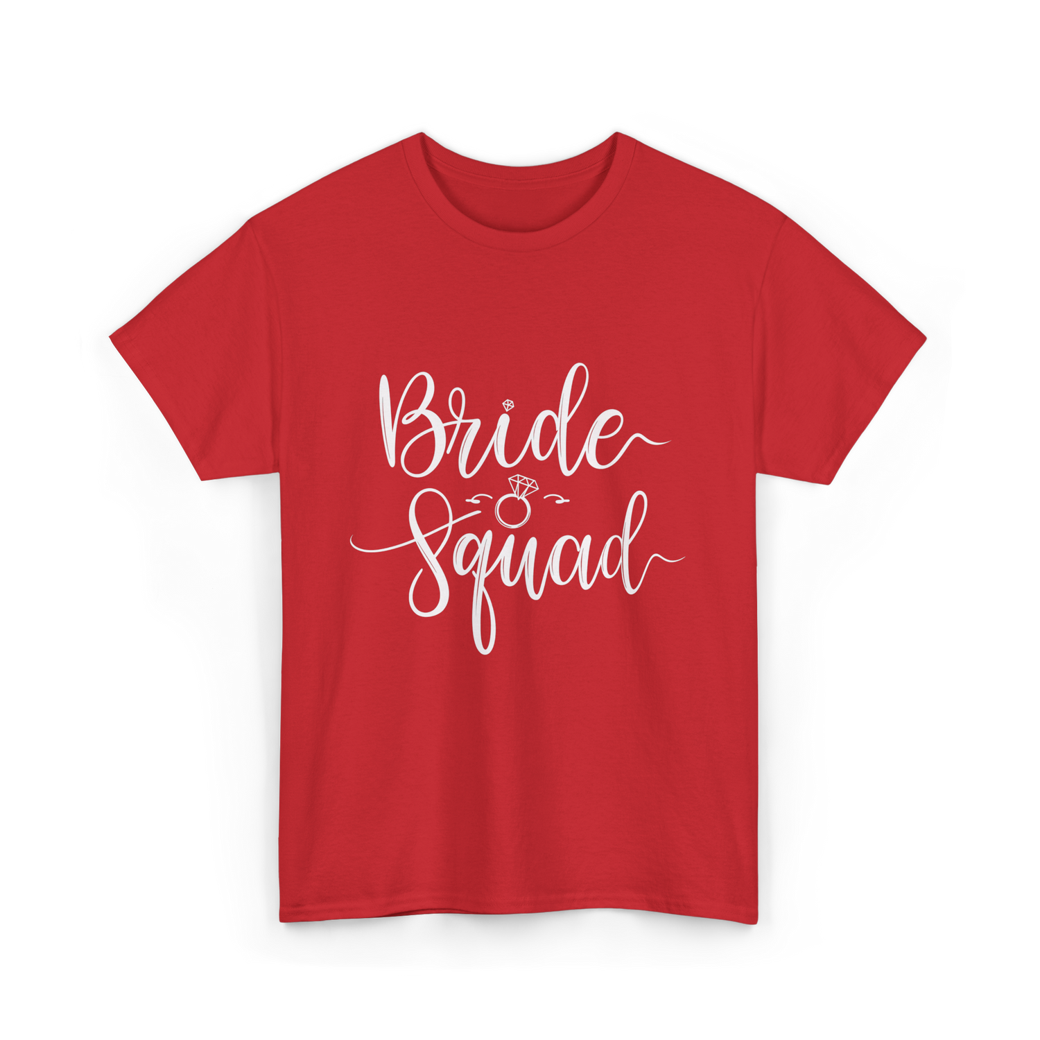 Bride Squad Wedding Team T-Shirt - Red