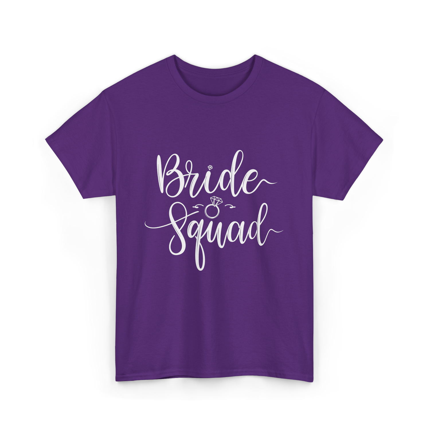 Bride Squad Wedding Team T-Shirt - Purple