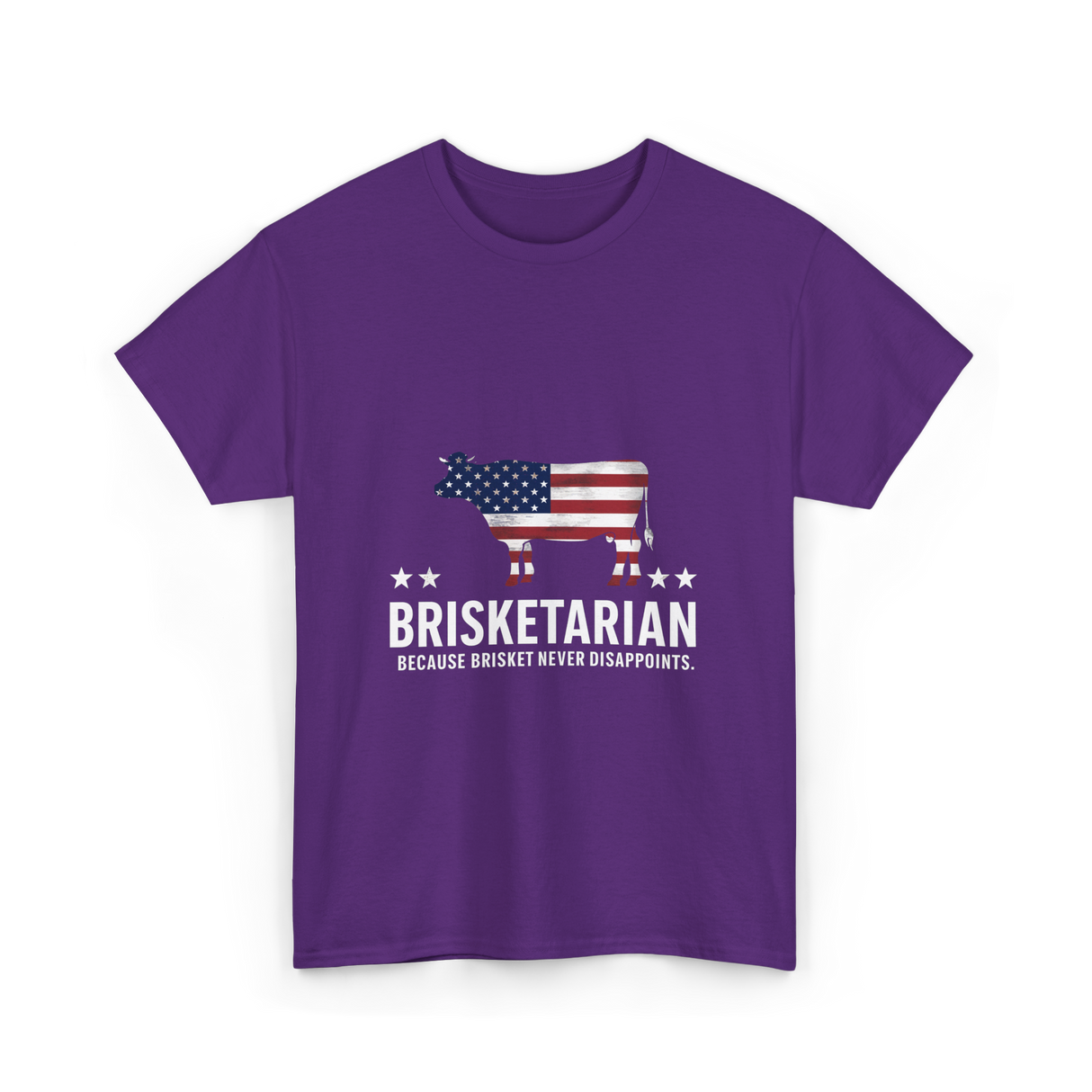 Brisketarian Barbecue Brisket BBQ T-Shirt - Purple