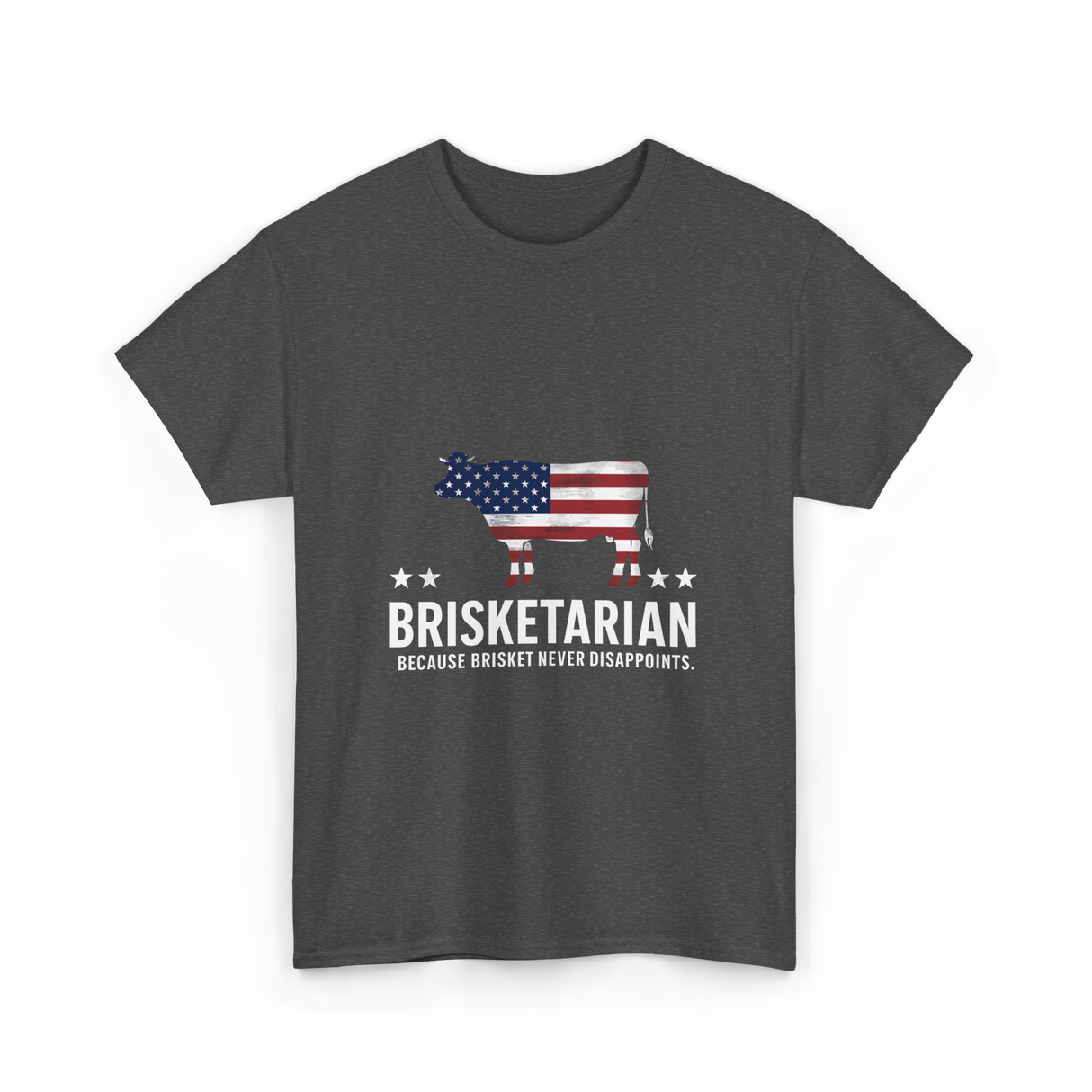 Brisketarian Barbecue Brisket BBQ T-Shirt - Dark Heather