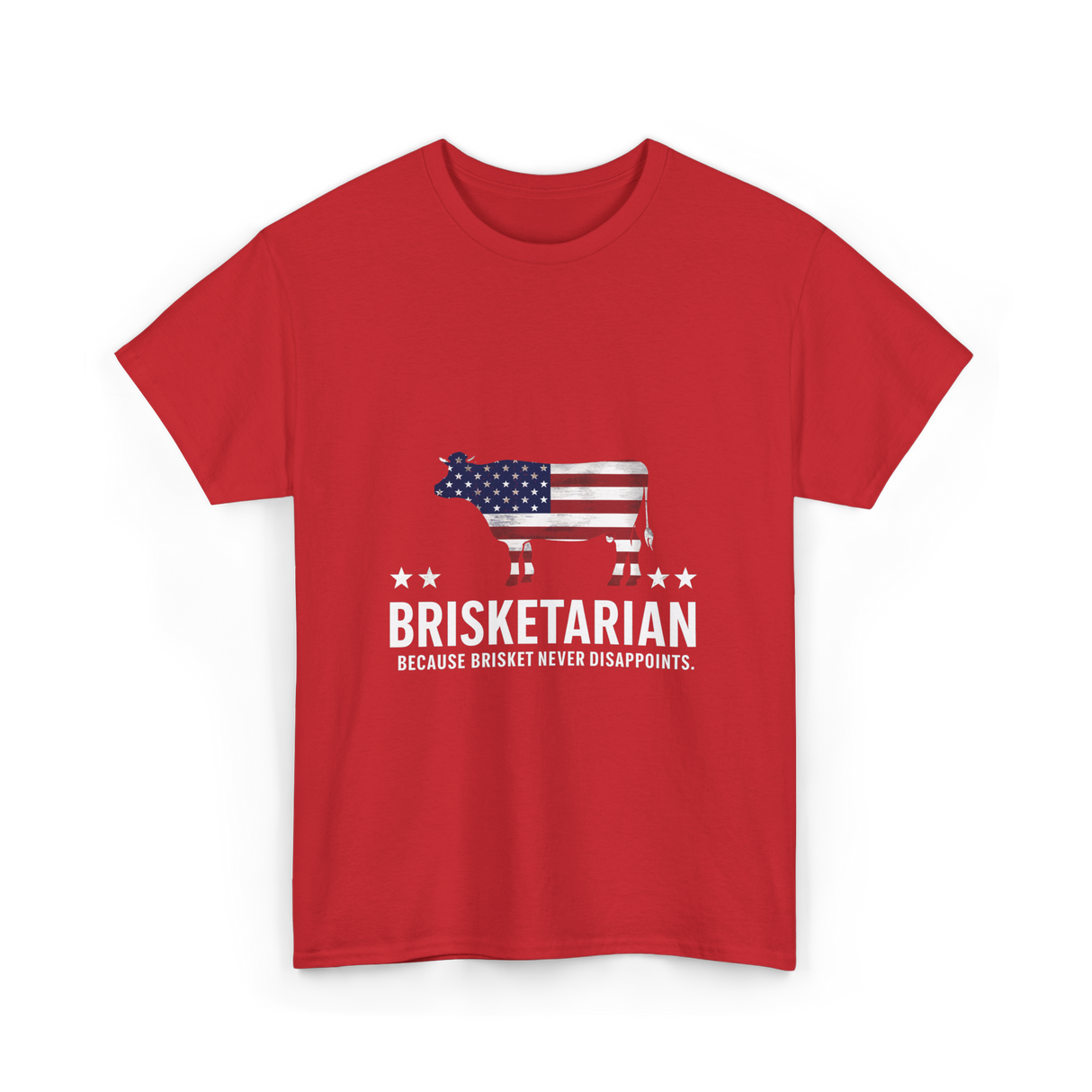 Brisketarian Barbecue Brisket BBQ T-Shirt - Red