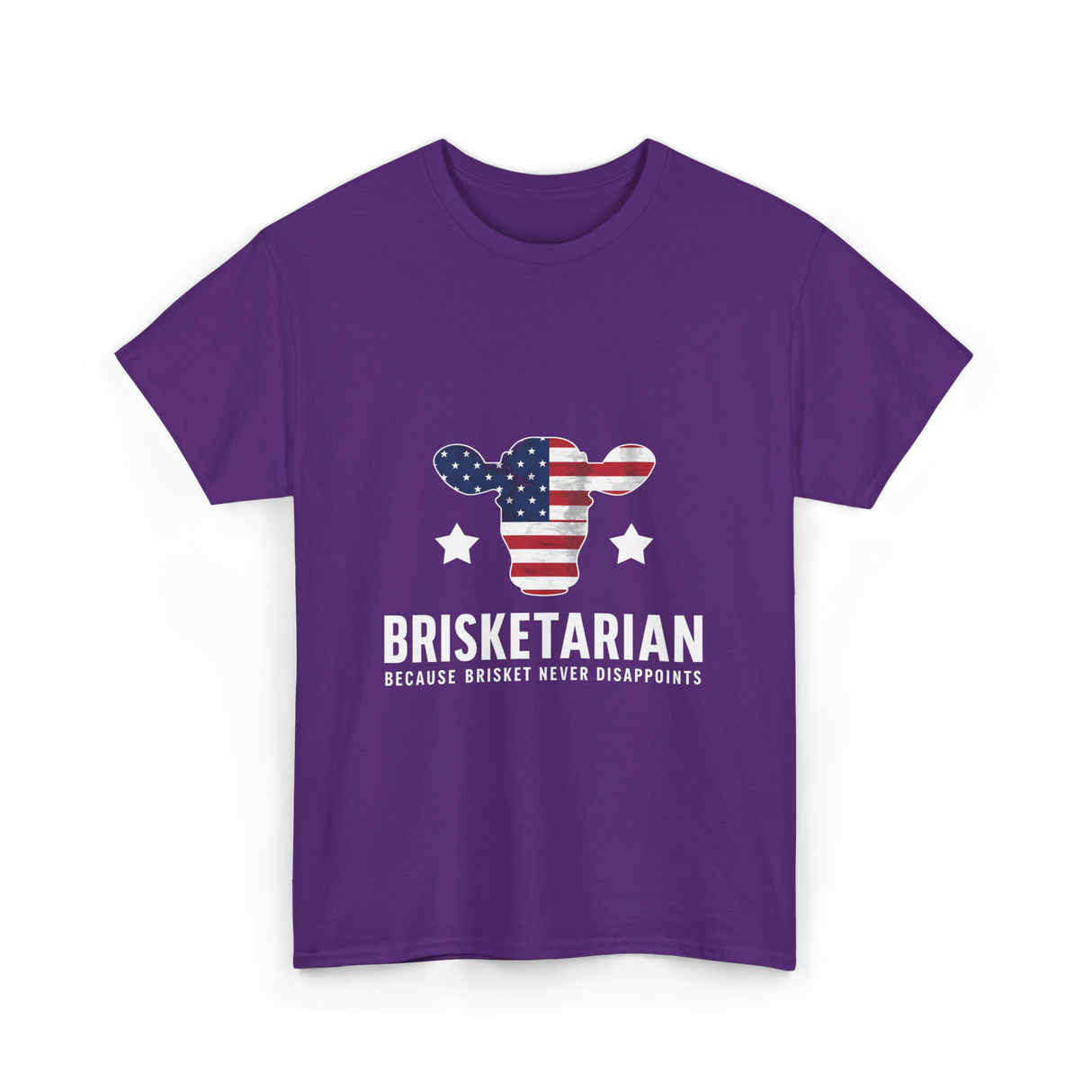 Brisketarian Brisket BBQ Lover T-Shirt - Purple