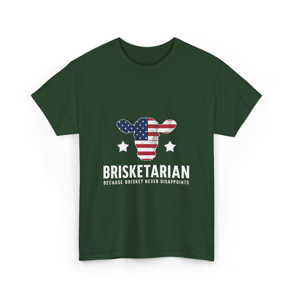 Brisketarian Brisket BBQ Lover T-Shirt - Forest Green
